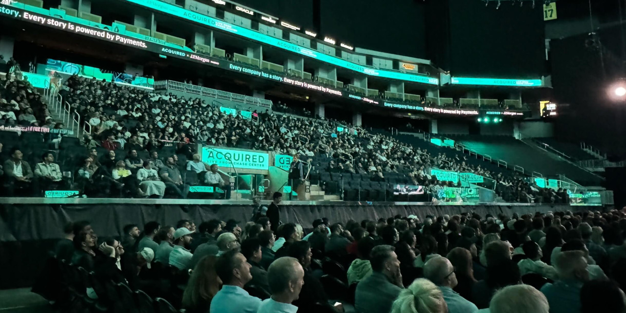 Crowd at Chase Center for Acquired live show