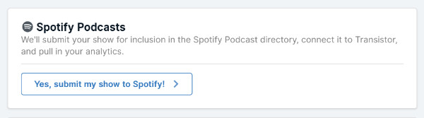 Direct integration with Spotify